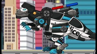 Tarbo Cops Dino Robot (Роботы динозавры: полицейский Тарбозавр) screenshot 5