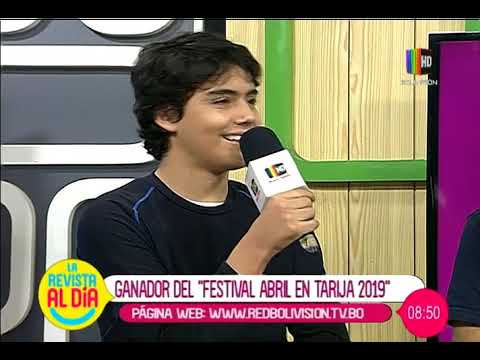 El ganador del ''Festival Abril en Tarija 2019'' visita ''Al Día'' informaciones diario