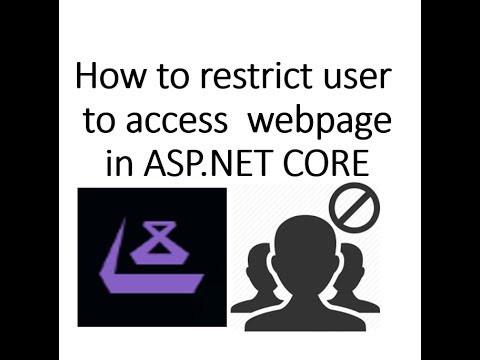 How to restrict user to access webpage in ASP.NET CORE