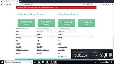 Como instalar Ruby and Rails en windows de la manera mas fàcil :)
