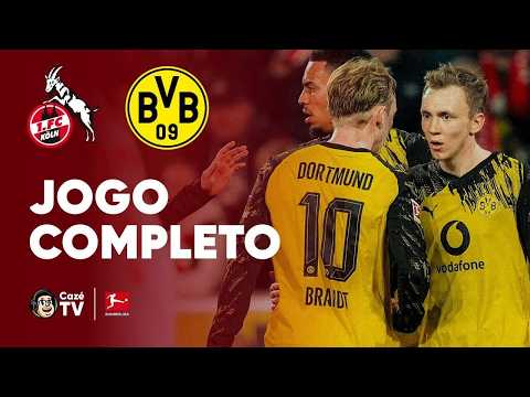 JOGO COMPLETO: KÖLN X BORUSSIA DORTMUND | BUNDESLIGA 2025/2026 | 25ª RODADA
