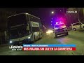 Cochabamba: Interceptan a un bus que circulaba sin luces en plena carretera