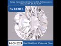 Natural Diamond, Round Cut , 0.50 ct, F Color, VS1 Clarity, No BGM , Rs.88,000 /- | +91-7678337365