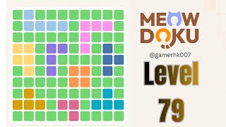 Meowdoku Brain Puzzle 79 Walkthrough Solution 