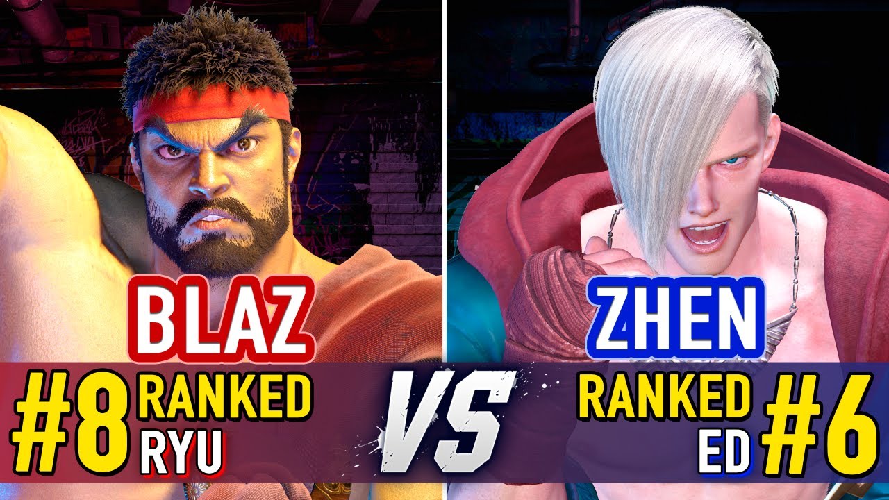 Zhen Ryu SF6 🤜 Blaz (#8 Ranked Ryu) vs Zhen (#6 Ranked Ed) 🤛 SF6 High Level ...