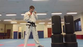 Taekwondo Hand Strikes (on Bag) - Knife Hand ( Reverse )