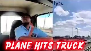 INSANE! United Airlines PLANE HITS BAKERY TRUCK! on Landing in New Jersey