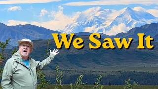 WE Saw Denali With No Clouds AND a Grizzly ! Bus Tour