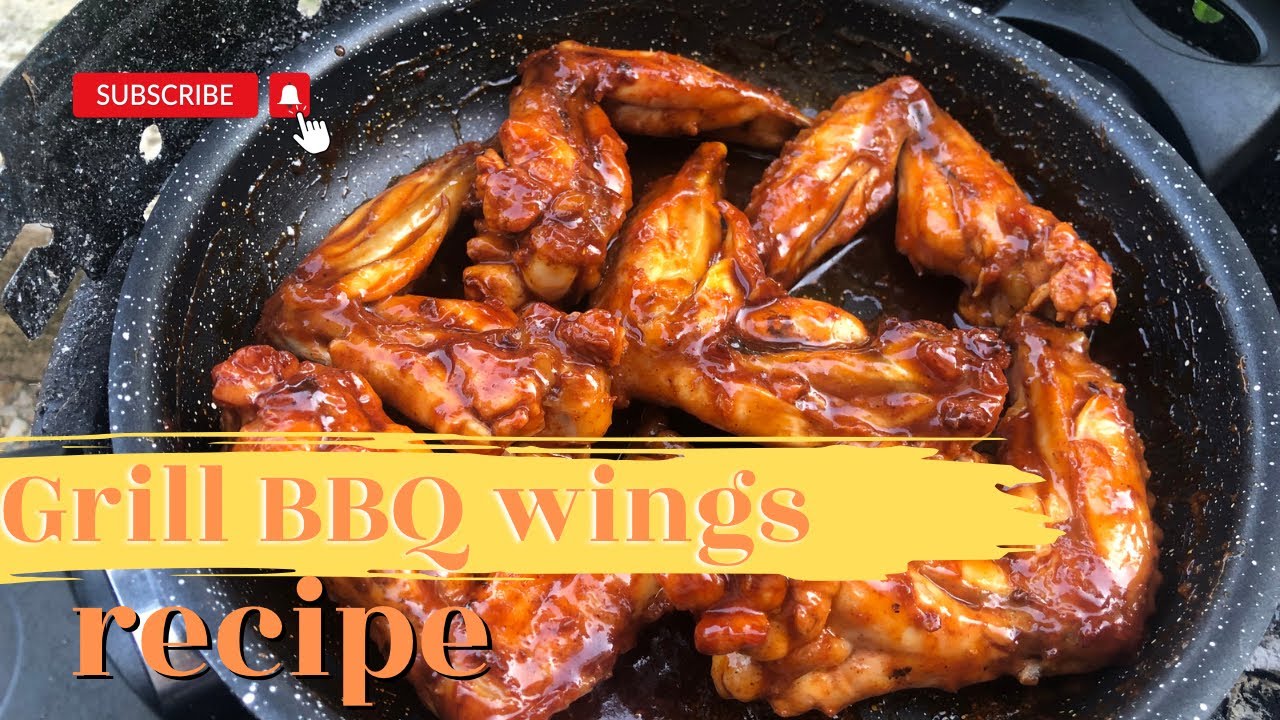 BEST Grilled BBQ chicken wings with BEST BBQ sauce YouTube