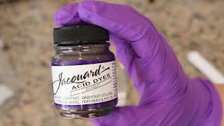 Mixing Acid Dye Stock Solutions - My First Experience with Jacquard Acid Dyes