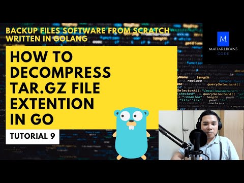 How to Decompress Tar.Gz File Extension in Go - Backup Files Software From Scratch Written in Go #9