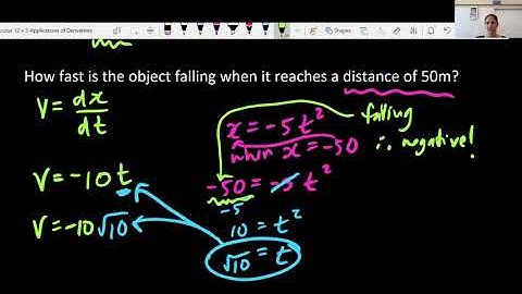 Calculus 12 (3.1) Velocity