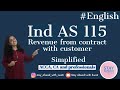 Ind as 115  ifrs 15  revenue from contract with customer   english indas  ca swati gupta