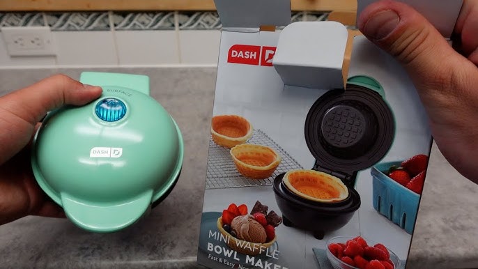  DASH Waffle Bowl Maker: The Waffle Maker Machine for Individual Waffle  Bowls, Belgian Waffles, Taco Bowls, Chicken & Waffles, other Sweet or  Savory Treats - Aqua: Home & Kitchen