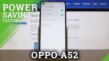 How to Use Power Saving Mode on OPPO A52 – Save Battery Charge
