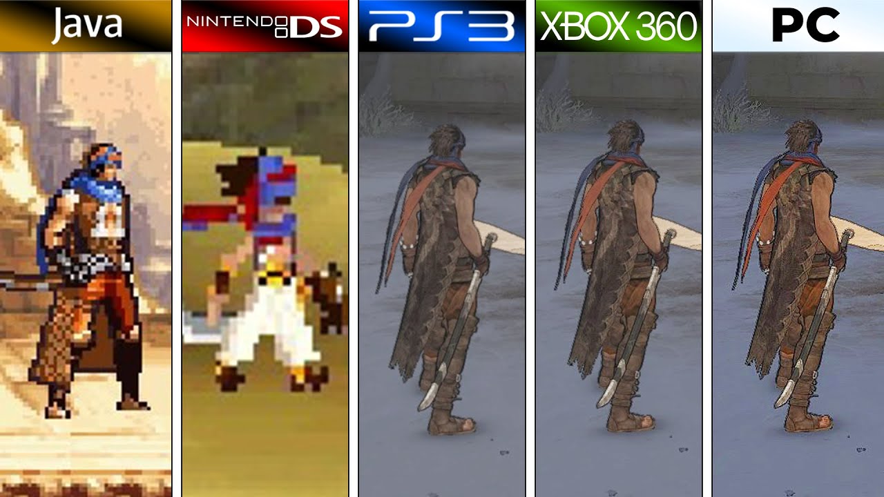Prince of Persia (2008) Java vs DS vs PS3 vs XBOX 360 vs PC (Graphics  Comparison) - YouTube