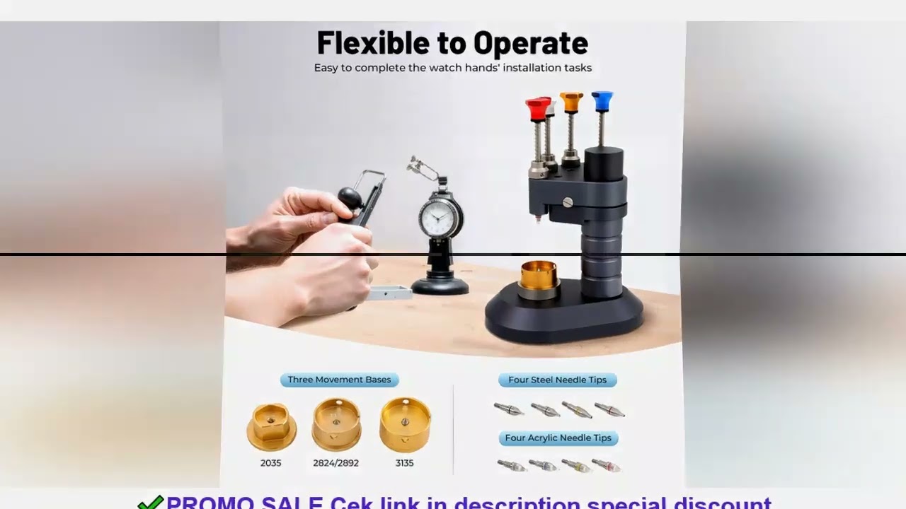 4-Pin Watch Hand Press Tool Watch Hand Presser Watch Repair Tools for 2035/2824/3135 Watch Repair