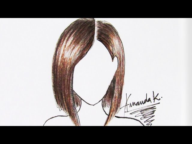 Tutorial de Cabelo #tutorial #comodesenhar #cabelo #hair #sketch