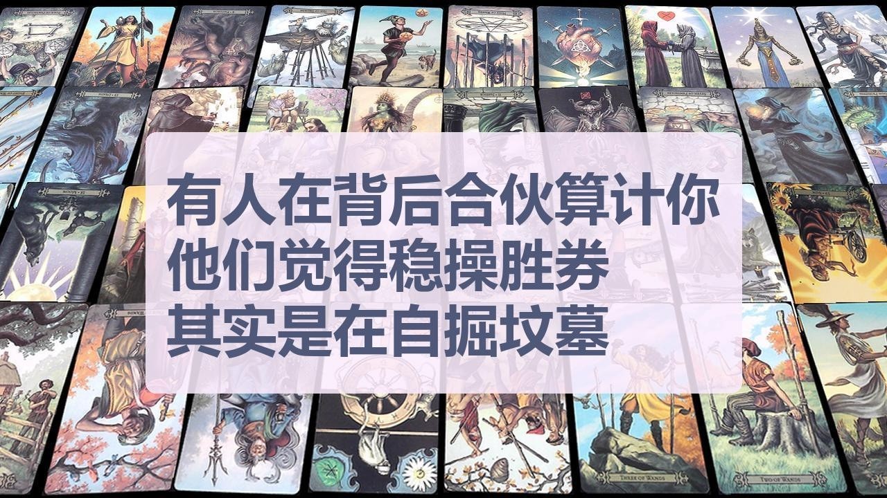 Tarot✨有人在背后合伙算计你，他们觉得稳操胜券，其实是在自掘坟墓
