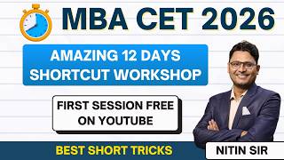 Mba Cet Shortcut Workshop 2026 | Option Elimination Techniques
