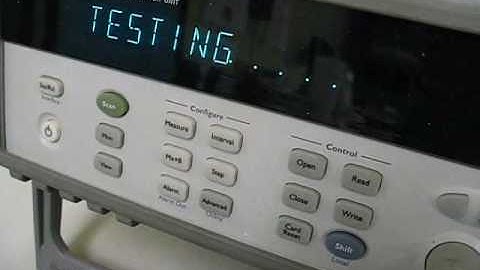 HP 34970A Data Acquisition Switch Unit