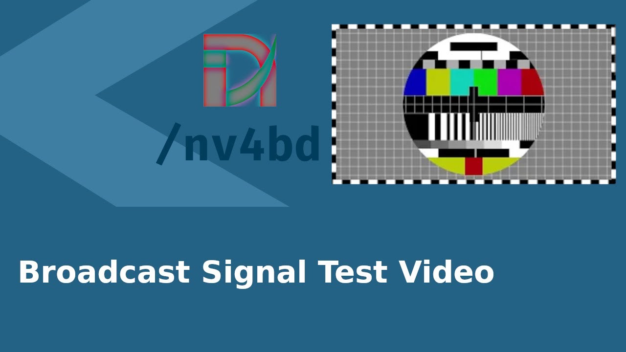 Broadcast Signal Test Video - YouTube