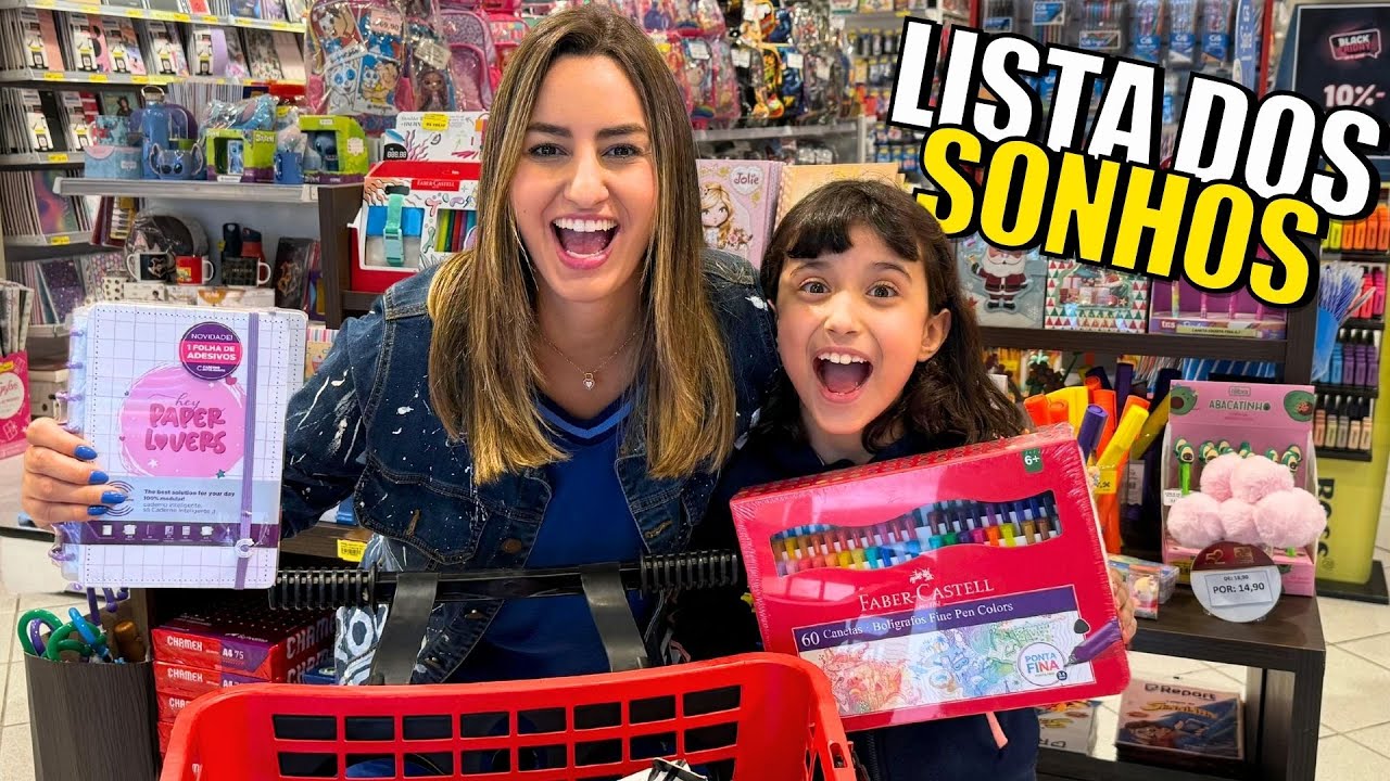 ELA COMPROU A LISTA DOS SONHOS NA PAPELARIA | PAPELARIA ART PEL