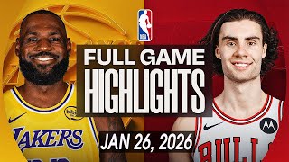 Lakers Vs Bulls Full Game Highlights January 26, 2026 Nba Full Game Highlights Today