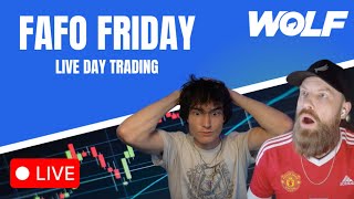 FRIDAY LIVE DAY TRADING WITH THE WOLF PACK (Stock Market Analysis, Breaking News)