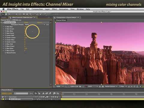 After Effects Classic Course: Channel Mixer effect