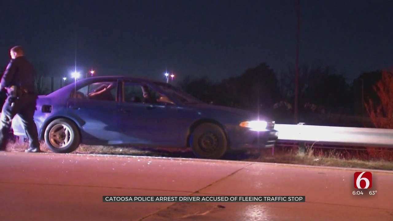 Catoosa Police Arrest Driver Accused Of Fleeing Traffic Stop - YouTube