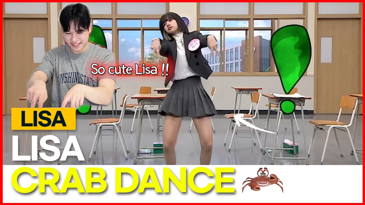 LISA's Thai dance⚡️= 'Crab dance'♪ [Korean Reaction] 😎🤣 YouTube
