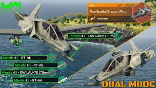 Pan Spatial Dragon Wing Helicopter Full Review and Test | Modern Warships Alpha Test