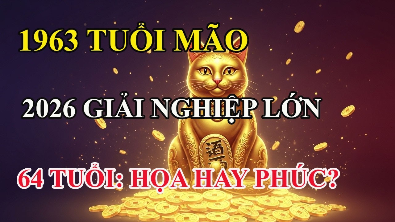 Tuổi Mão 1963: Năm 2026 “Nguyệt Đức giải ách”, 64 tuổi là hạn hay phúc?