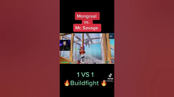 Mongraal vs. Mr.Savage BUILDFIGHT 🔥 #fortnite #tiktok #fyp #viral #gaming #shorts #mongraal #twitch