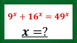 USA Nice Exponential Equations Trick That Are So Useful In The Word Of Mathematics