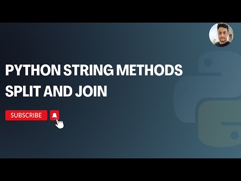 Python String Methods Split and Join  ||  Python Programming