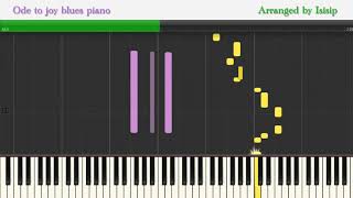 Video-Miniaturansicht von „Ode to joy blues piano - classical music - Beethoven - piano tutorial synthesia“