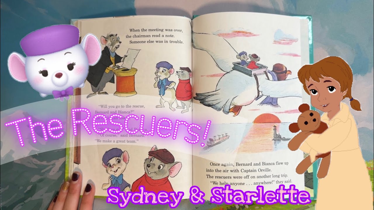 💜 Reading Disney's The Rescuers Vintage Storybook!! 🐭 - YouTube