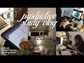 study vlog ⟡ productive week, study with me, fall break, &amp; café day w/ friends  ✍🏼🍵