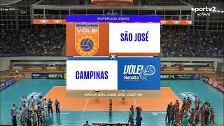 SÃO JOSÉ X CAMPINAS - SUPERLIGA MASCULINA 23/24 ❤❤❤AMO VÔLEI!🏐🏐🏐