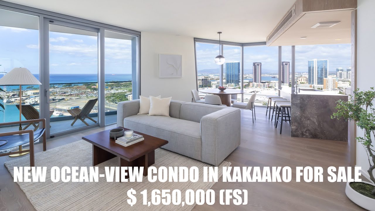 Brand new oceanview condo in Kakaako for sale at 1,650,000 (FS) YouTube