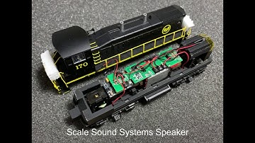 Atlas Master MP15 DCC-Sound Speaker Comparison by Scale Sound Systems