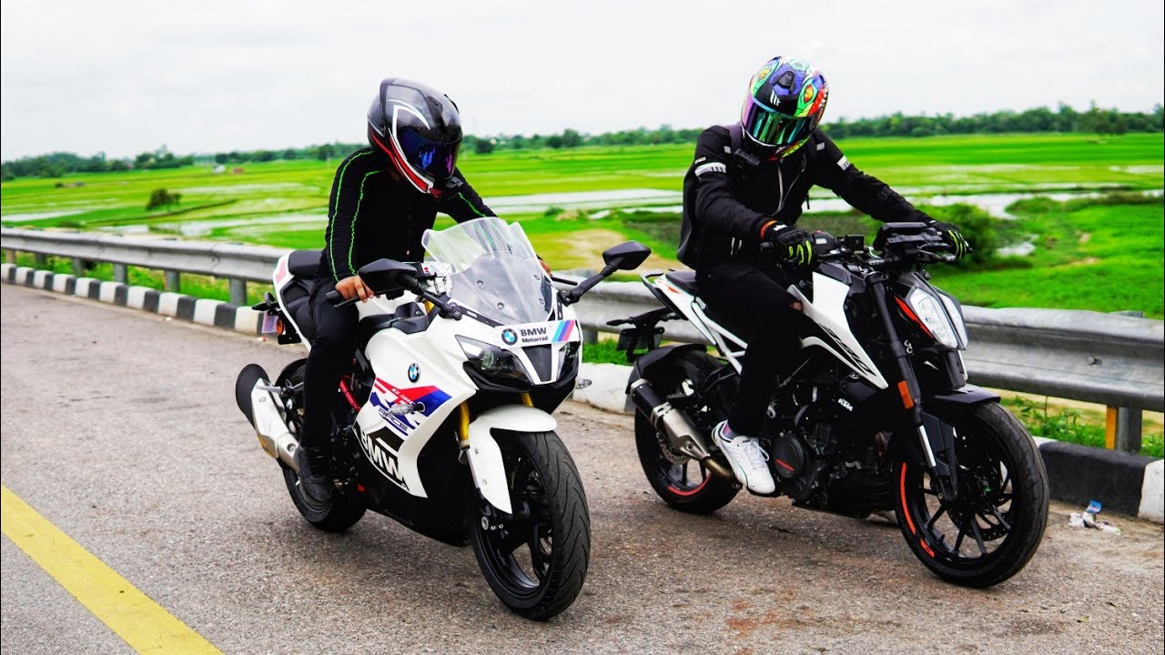 2022 New Edition BMW G310RR vs 2022 New KTM Duke 390 Highway Top End ...
