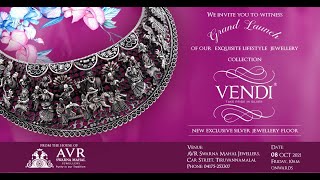 Grand Launch Of Lifestyle Silver Jewellery Vendi - Avr Swarna Mahal Jewellers, Thiruvannamalai.