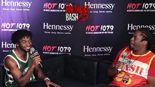 Mooski Is TIRED Of His Song 'Trackstar' #BirthdayBashATL