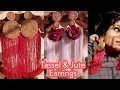 Tassel and Jute Earrings | Party Wear Earrings | Handcrafted Trendy Jewelry | Shoulder Dusters | DIY