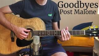 Goodbyes - Post Malone ft. Young Thug (Acoustic Guitar Cover) screenshot 5
