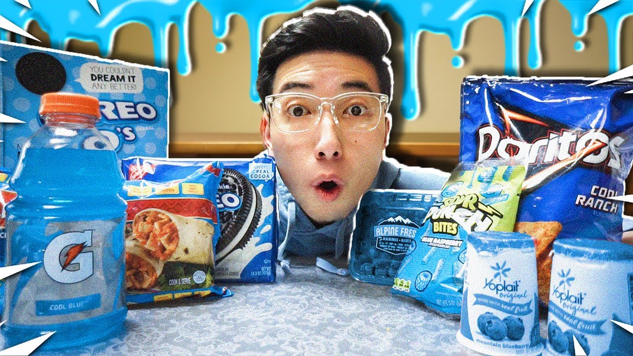 I Only Ate BLUE FOODS For 24 HOURS! (Bad Idea..)