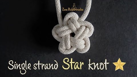 Single strand Star knot